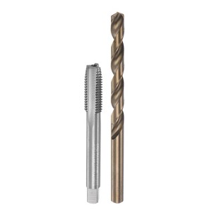 Unique Bargains Cobalt High Speed Steel Straight Flute Twist Drill Bit Tap and Bit Set - 1 of 3