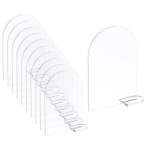 Unique Bargains Wear-Resistant Restaurant Wedding Acrylic Sign with Stands - 1 of 4
