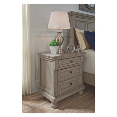 grey nightstand lamps