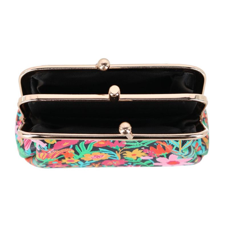 Buxton Women's Liberty Floral Triple Frame Coin Purse, 2 of 3
