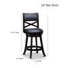 NicBex Accent Chair Swivel Chair Upholstered Bar Stools with Wood Legs for Kitchen Island, Living Room and Pub - 2 of 4