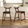 Gulches Black Bar Dining Chairs - Set of 2 for Timeless Elegance - 2 of 4