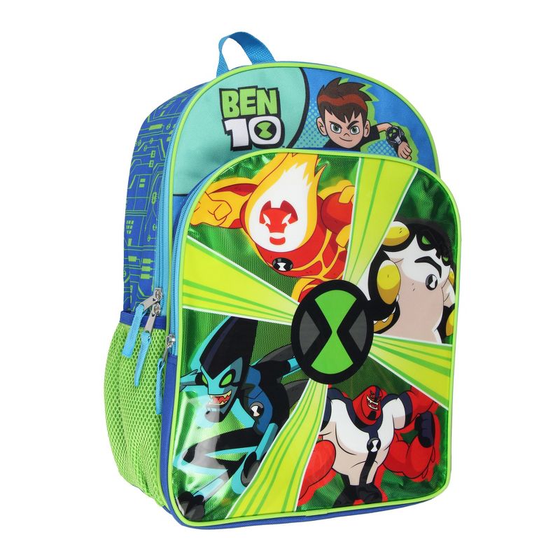 Ben 10 Backpack Omnitrix Omniverse 16" Alien Force Kids School Travel Backpack Multicoloured, 1 of 6