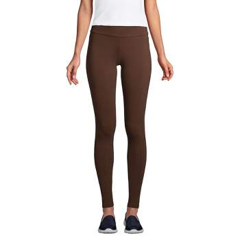 Lands' End Women's Petite Starfish Mid Rise Knit Leggings - Large - Warm  Brown/black Small Check : Target