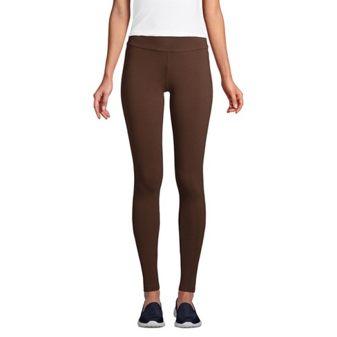 Lands' End Women's Petite Starfish Mid Rise Knit Leggings - Small - Rich  Coffee