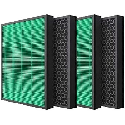 4 Packs Nispira True HEPA Carbon Filters Replacement Compatible with Coway Airmega Max2 400S 400 Air Purifier.
