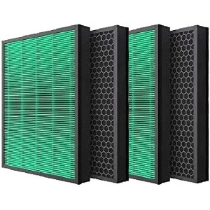 4 Packs Nispira True HEPA Carbon Filters Replacement Compatible with Coway Airmega Max2 400S 400 Air Purifier. - 1 of 4