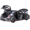 2021 Honda Civic Type R (FK8) RHD (Right Hand Drive) Polished Metal Gray Metallic 1/18 Model Car by Autoart - 2 of 4