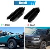Unique Bargains 4-PACK Front Rear Door Handle Storage Box for Ford Bronco 2021 2022 2023 4Door Black 8.27"x1.38"x2.36" - 3 of 4
