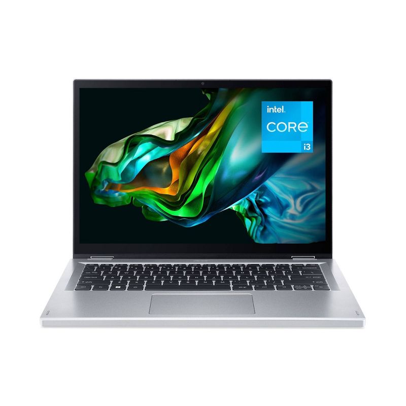 Acer 14&#34; Spin 3 - Touchscreen Convertible Laptop - Intel Core i3 -  8GB RAM - 256GB SSD Storage - Windows 11 - Silver - (A3SP14-31PT-38YA), 1 of 7