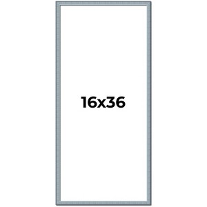 PosterPalooza | Panoramic Textured Blue Picture Frame - UV Acrylic, Foam Board Backing, Hanging Hardware - 1 of 4