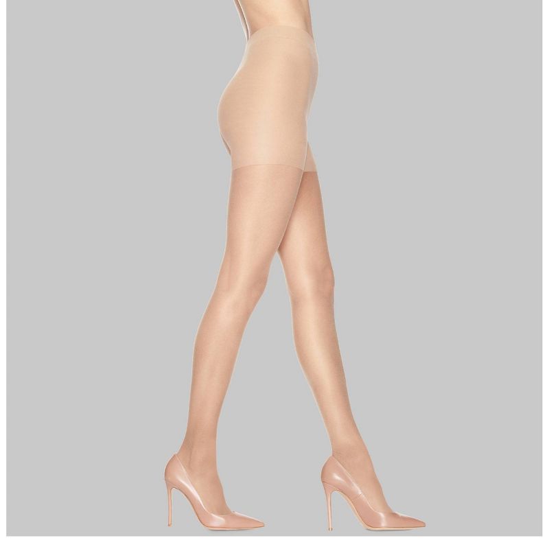 Hanes 2pk Graduated Sheer Compression Tights - Nude, 1 of 4