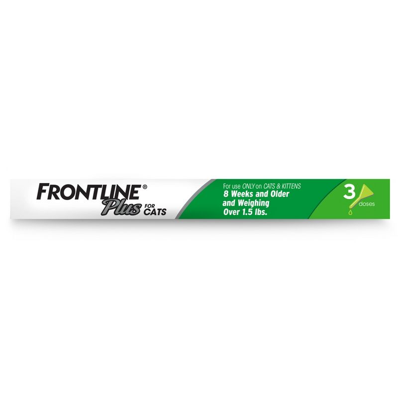 Frontline Plus Flea and Tick Treatment for Cats and Kittens - 8 weeks and older - 3 Doses, 4 of 11