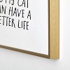 EnvyArt Cat Better Life Metal Framed Art Print - Deny Designs - 3 of 3
