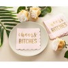 Juvale Bachelorette Party Supplies, Paper Napkins (Pink, 50-Pack) - 2 of 4