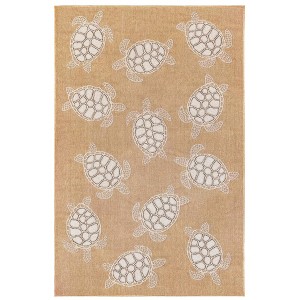 Liora Manne Carmel  Indoor/Outdoor Rug  Sand.. - 1 of 4