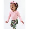 RuffleButts Baby Girls Knit Long Sleeve Ruffle Layering Bodysuit - 2 of 4