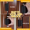 Attop Home Security Door Lock, 2 Pack Childproof Door Reinforcement Lock with 3 Inch Stop Withstand 800 lbs for Top Front Inward Swinging Door - 4 of 4