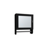 SEVOBAL Bathroom Storage Cabinets 19.7 High Mirror Medicine Cabinets with Towel Rack for Bathroom Kitchen, Black, 20.3"*18.4"*2.4" - 2 of 4