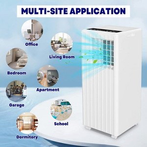 8,000 BTU 3-in-1 Portable Air Conditioner - Cools Rooms Up to 350 Sq.Ft with Fan & Dehumidifier, Quiet AC Unit for Bedroom with Easy Install Kit - 1 of 4