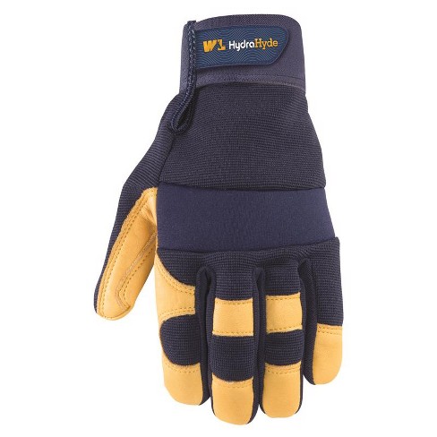 Men Cowhide Leather Work Gloves Mechanics Glove Security