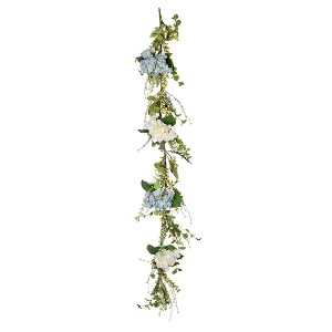 Vickerman 72" Artificial Green Hydrangea Berry Garland - 1 of 1