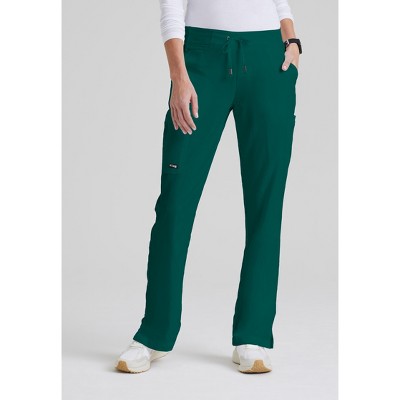 Grey's Anatomy Classic Women's Mia 6-pocket Mid-rise Straight Leg Scrub Pant  X Small Hunter Green : Target