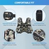 Attop Weighted Vest 6-30lb Desert Camo Reflective for Workout Strength Training Running Fitness Muscle Building Weight Lifting - 2 of 4