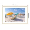 Amanti Art South Beach Miami Beach Chairs II by Richard Silver Wood Framed Wall Art Print - 2 of 4