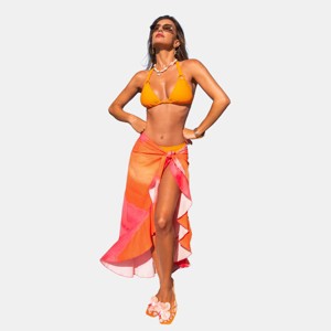 Women's Vibrant Ombre Beach Cover Up Skirt - Cupshe - 1 of 4