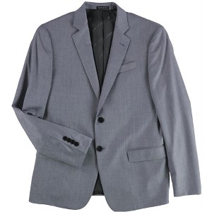 Armani Mens Solid Super Fine Wool Two Button Blazer Jacket, Blue, 42 Short - 1 of 2