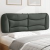 vidaXL Headboard Cushion Bedroom Hanging Bed Back Cushion - Dark Gray 60.2" - 2 of 4