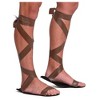 Skeleteen Faux Leather Sandals - Brown - 2 of 4