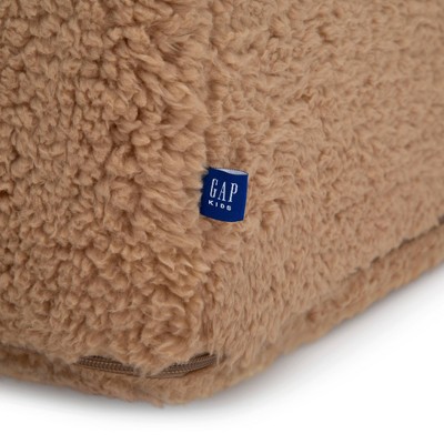Tan Faux Shearling Bear Chair with Handle