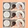 19’’ Large Vanity Mirror with Lights, Lighted Round Makeup Mirror with Smart Touch Control, 3 Colors Dimmable Vanity Mirror, 360° Rotation - 4 of 4