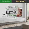 Barkan 13" - 83" Long TV Wall Mount, Full Motion - Extension, Swivel & Tilt - 2 of 4