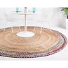 Unique Loom Braided Jute Manipur Border Indoor Braided Area Rug - image 4 of 4