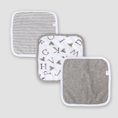 Multi Solid Organic Cotton Washcloths 6 Pack