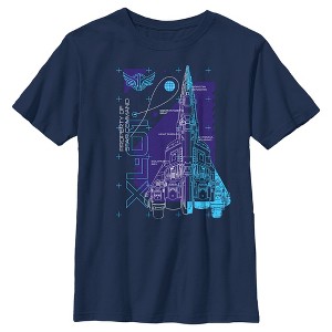 Boy's Lightyear XL-01 Spaceship Blueprints T-Shirt - 1 of 4