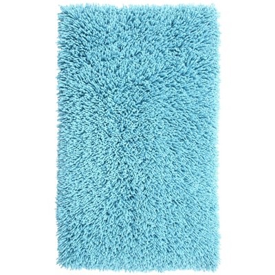Knightsbridge Melbourne 220 GSF Non Skid Back Bath Rug 24 x 40 - Aqua