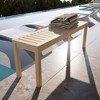 52.1 "Outdoor solid wood modern bench, perfect for terraces, backyards, entrances, corridors, living rooms, bedrooms, front doors - 3 of 4