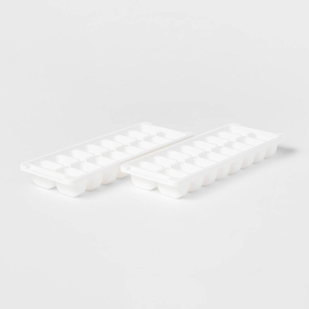 Photos - Barware 2pk Ice Cube Tray White - Brightroom™