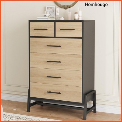 6 Dresser for Bedroom, 46.6" Tall Dresser, Tall Drawer with Storage Freestanding, Closet Storage Chest