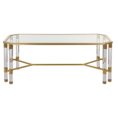 target brass coffee table