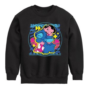 Boys' - Disney - Lilo & Stitch Graphic Long Sleeve Fleece Sweatshirt - 1 of 4