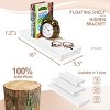 Sorbus 2 Pack 16” Solid Wood Floating Shelves - for Bathroom Decor, Books, Bedroom & Living Room - 3 of 4