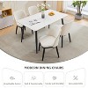 Nasitip Upholstered Dining Chairs Set, Modern Kitchen Chairs with Thick Cushions, Dining Room Chair with Wood Legs for Dining Room Kitchen Restaurant - 4 of 4