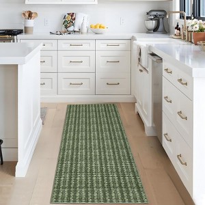 Modern Braided Printed Area Rug Farmhouse Indoor Carpet Low Pile Stain-Resistant Rugs Living Room Bedroom - 1 of 4