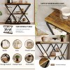 3-Tier Entryway Table, Industrial Console Sofa Table with Storage, Accent Tables with Open Shelves, Diamond-Shaped Metal Frame, Foyer Tables - 3 of 4