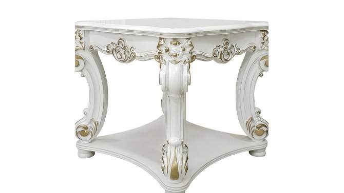 Vendome 31&#34; Accent Tables Antique Pearl - Acme Furniture, 2 of 10, play video
